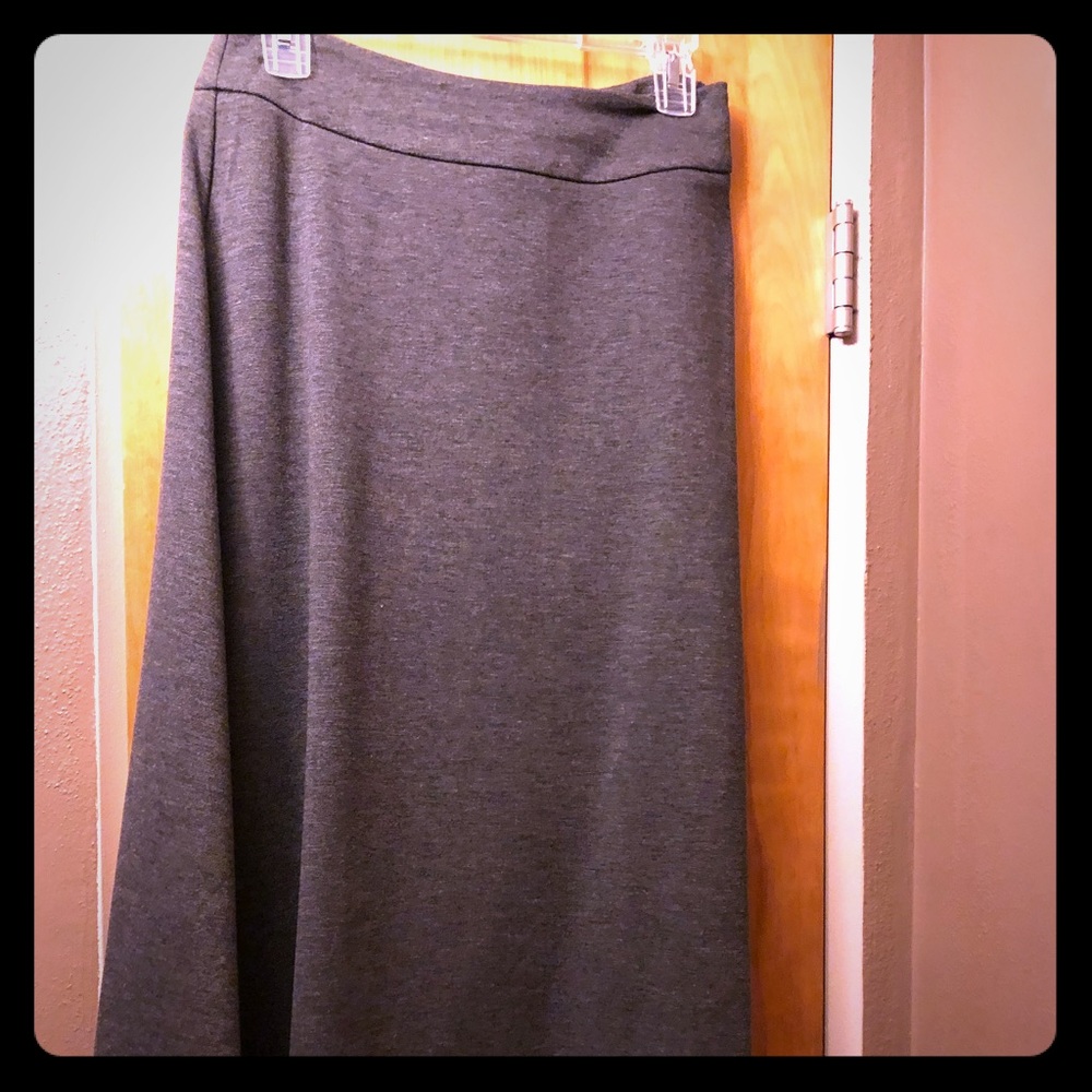 Gray Pencil Skirt